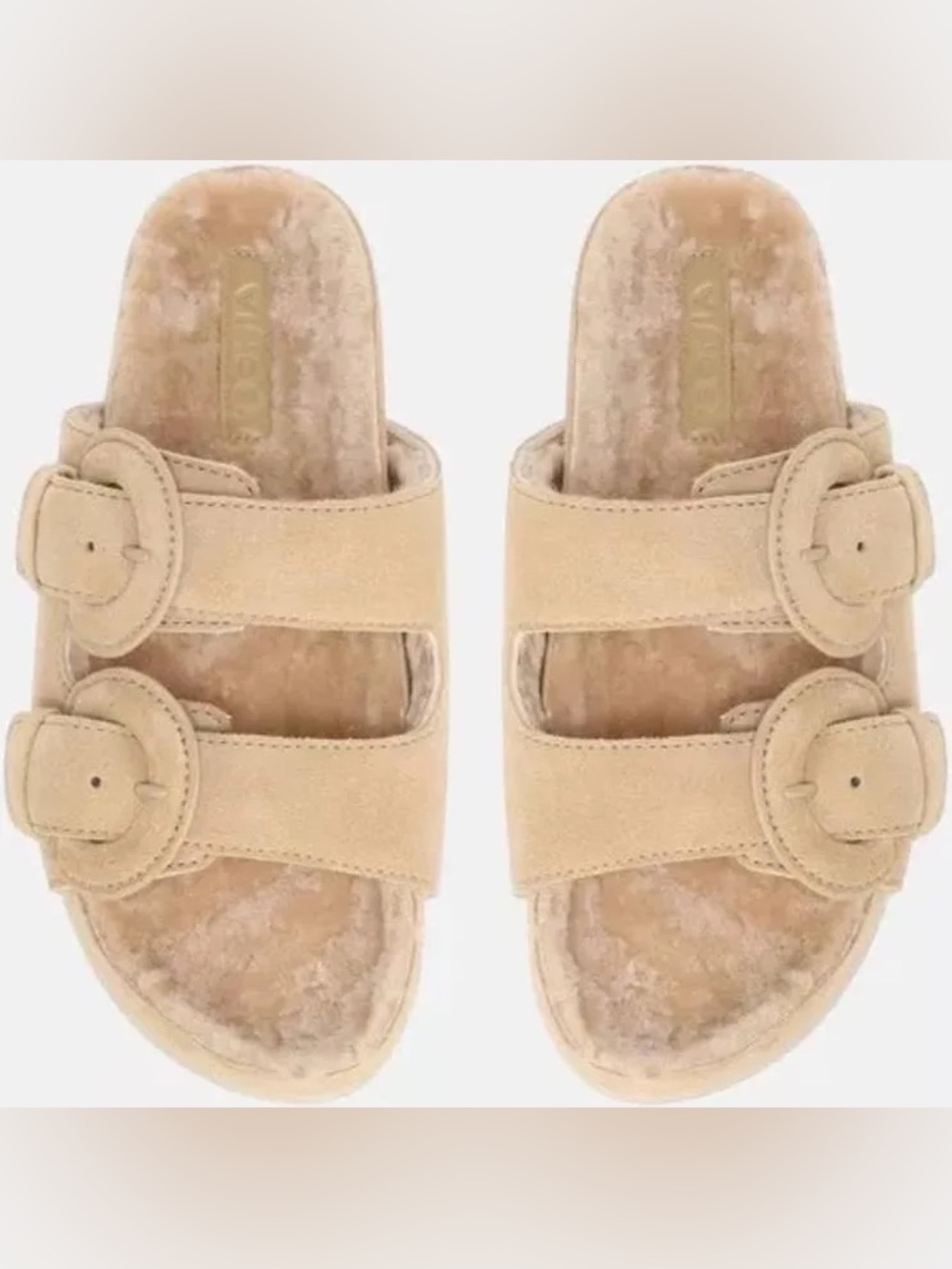 Vince Beige Glyn Sandals. Dune. 8